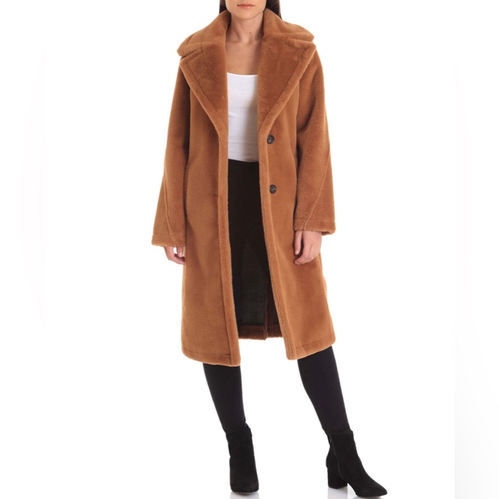 AVEC LES FILLES teddy coat soft faux far coat